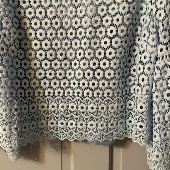 J Crew Long Sleeve Lace Top. - Picture 3 of 7